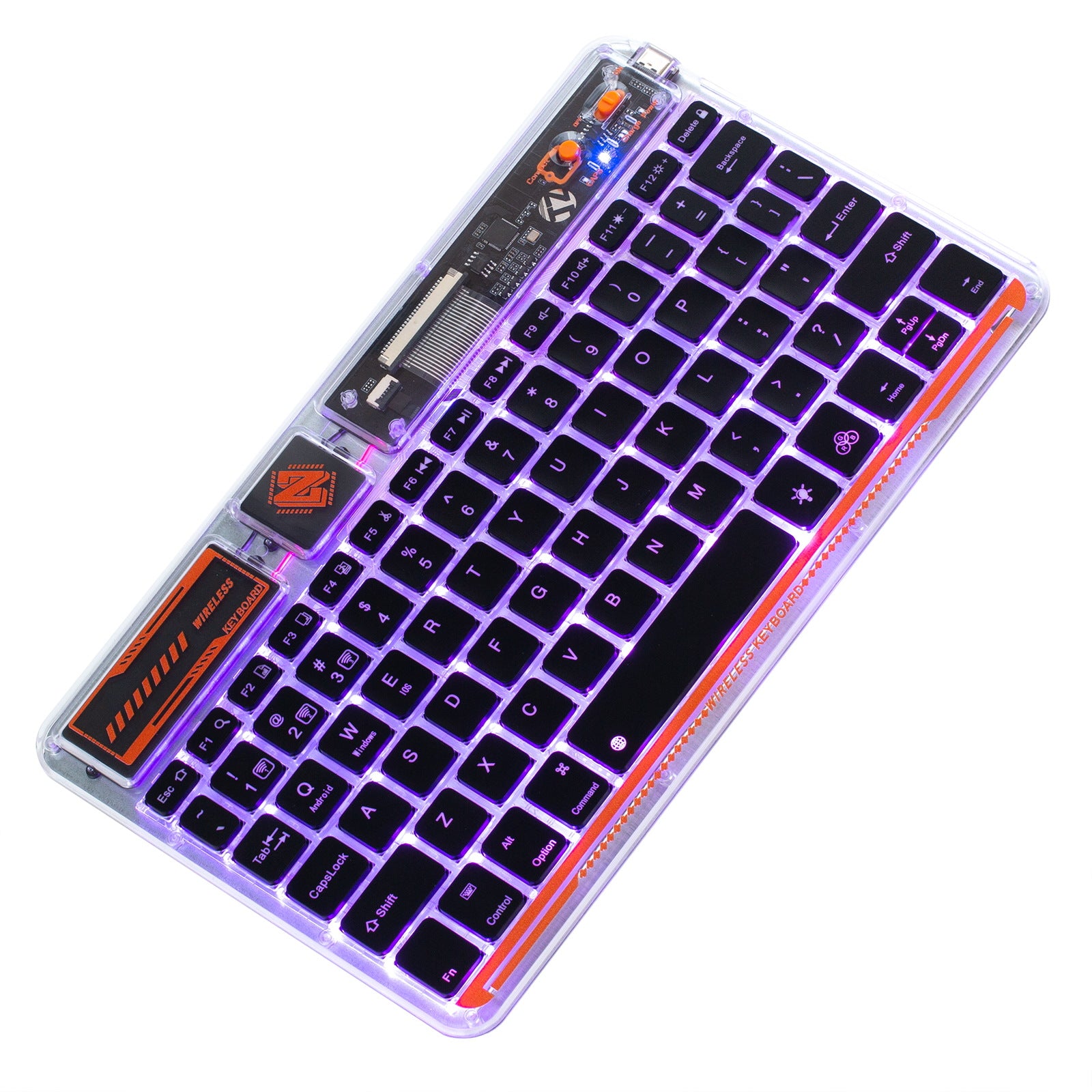 Transparent Bluetooth Backlit Keyboard - BoostR eGPU